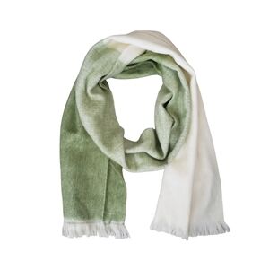 Pokoloko Alpaca Blend Seamless Ombre Scarf Ombre Matcha Green & Cream